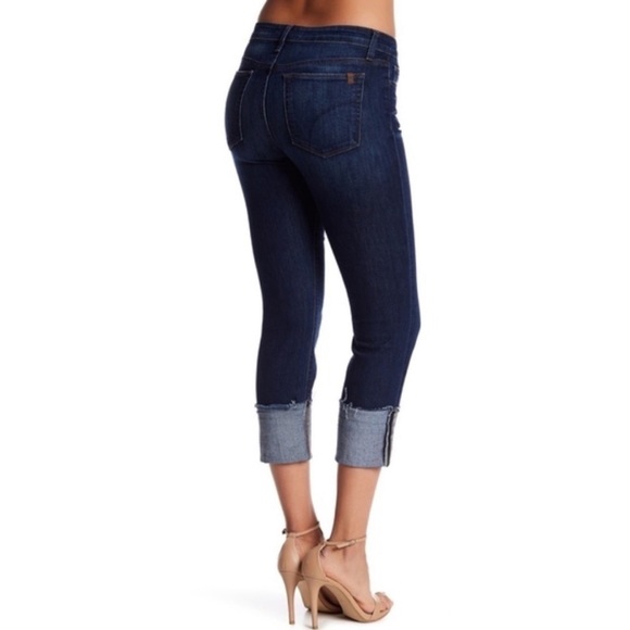 JOE'S JEANS Wide Cuffed Cropped Mid Rise Jean size 26 - Picture 3 of 10